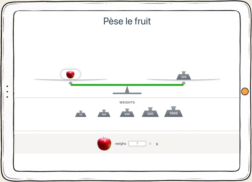 Capture d’écran d’un exercice du domaine Cognition numérique.