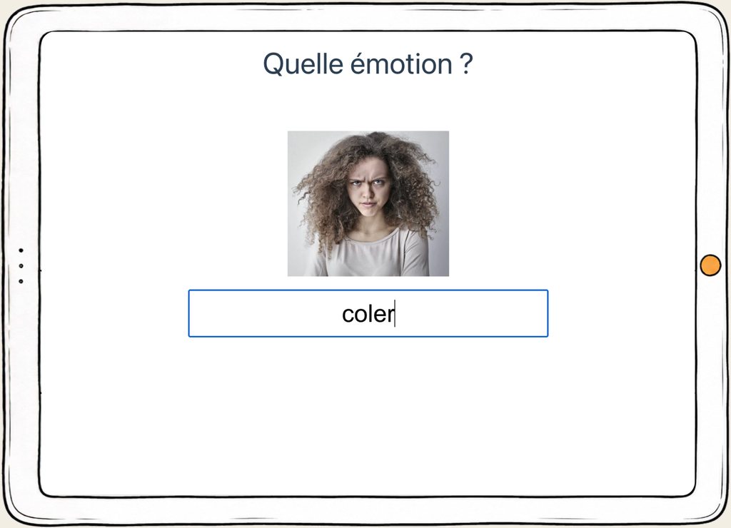 Capture d’écran d’un exercice du domaine Cognition sociale.