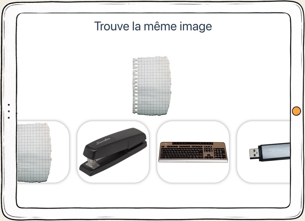 Capture d’écran d’un exercice du domaine Gnosies.