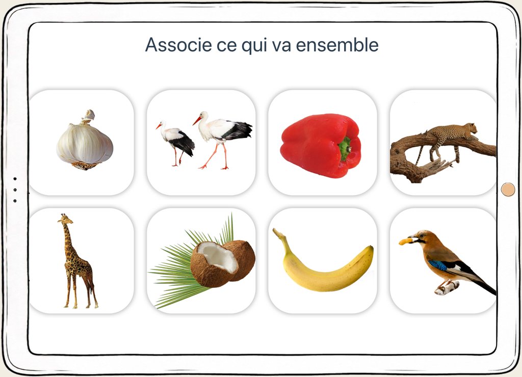 Capture d’écran d’un exercice du domaine Mémoire.