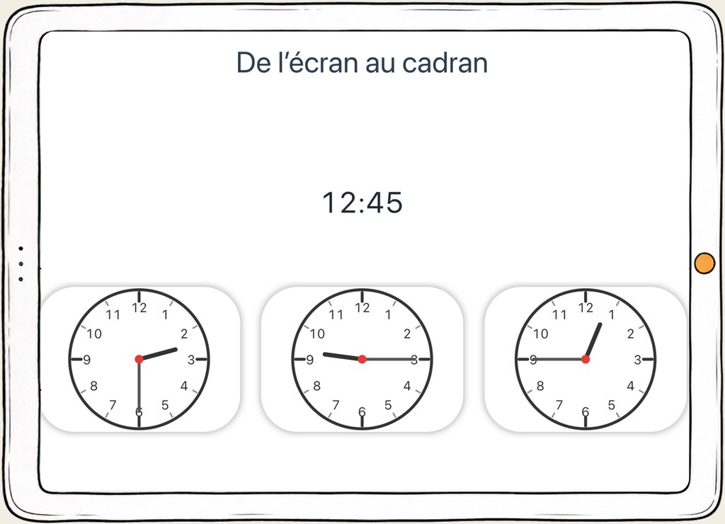 Capture d’écran d’un exercice du domaine Orientation.